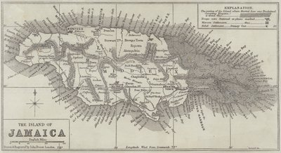 Map of the Island of Jamaica by John Dower